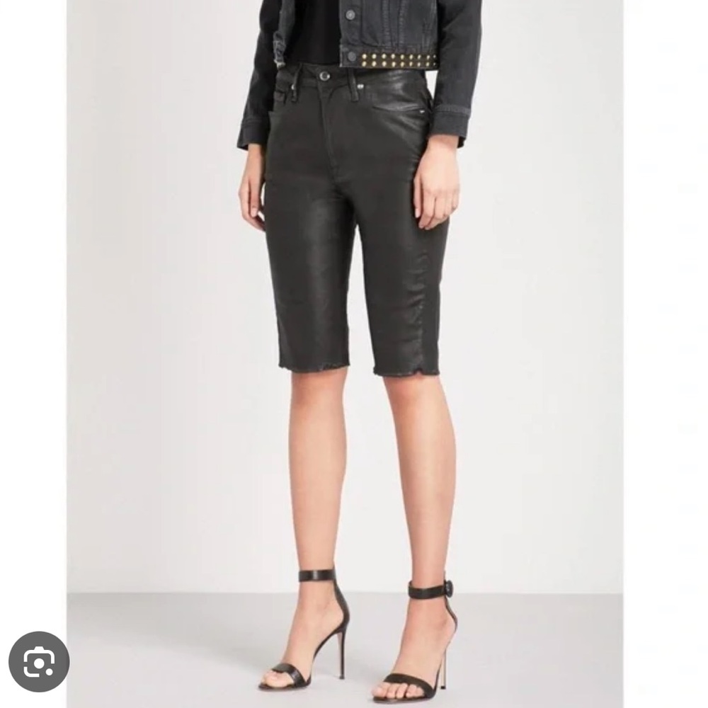 Good American Bermuda Short Leather Like. High Rise. NWT. Size 16